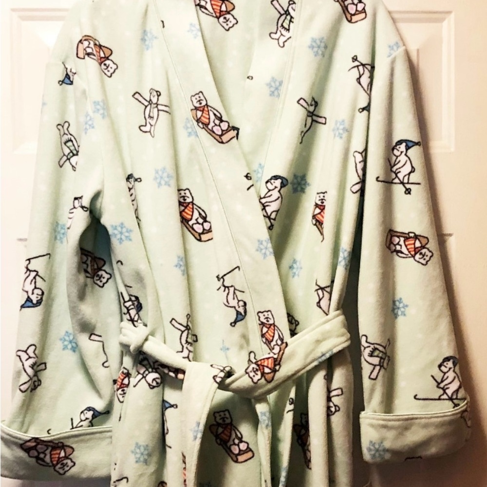 Robe womens size L new Polar Bear pockets I. Appel-
